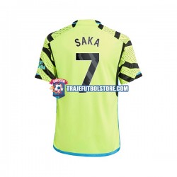 Camiseta 2ª Arsenal Saka 7 Hombre 2023-2024 Manga Corta