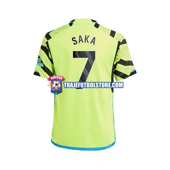 Camiseta 2ª Arsenal Saka 7 Hombre 2023-2024 Manga Corta