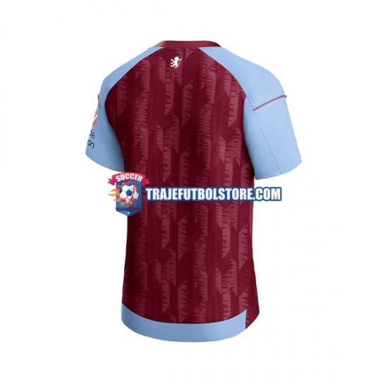 Camiseta 1ª Aston Villa Hombre 2023-2024 Manga Corta