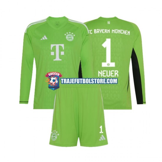Camiseta 2ª Bayern de Múnich Manuel Neuer 1 Portero Niño 2023-2024 ML
