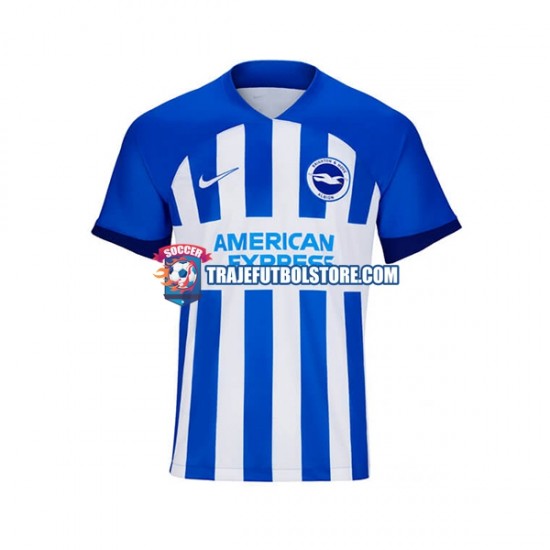 Camiseta 1ª Brighton Hove Albion Hombre 2023-2024 Manga Corta