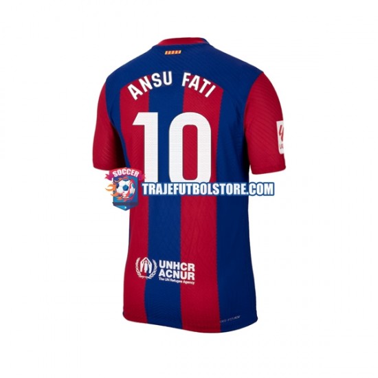 Camiseta 1ª FC Barcelona Ansu Fati 10 Hombre 2023-2024 Manga Corta