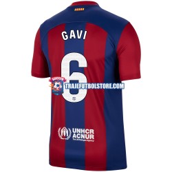 Camiseta 1ª FC Barcelona Gavi 6 Hombre 2023-2024 Manga Corta