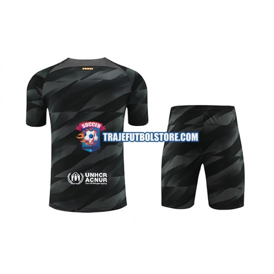 Camiseta 2ª FC Barcelona Portero Niño 2023-2024 Manga Corta
