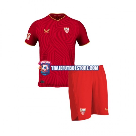 Camiseta 2ª Sevilla FC Niño 2023-2024 Manga Corta