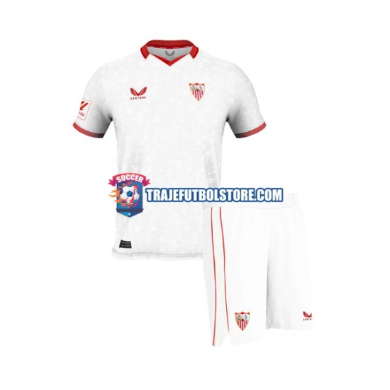 Camiseta 1ª Sevilla FC Niño 2023-2024 Manga Corta