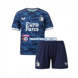 Camiseta 2ª Feyenoord Rotterdam Niño 2023-2024 Manga Corta