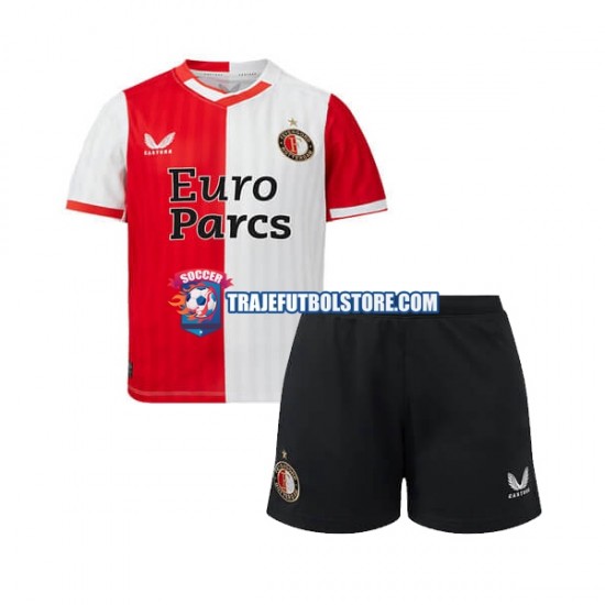 Camiseta 1ª Feyenoord Rotterdam Niño 2023-2024 Manga Corta