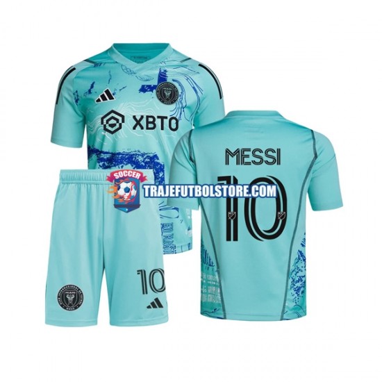 Camiseta 1ª Inter Miami Lionel Messi 10 Special Niño 2023-2024 Manga Corta