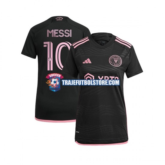 Camiseta 2ª Inter Miami Lionel Messi 10 Mujer 2023 Manga Corta