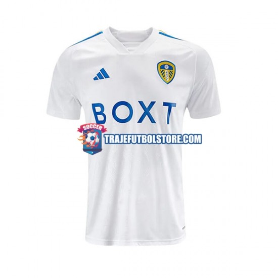 Camiseta 1ª Leeds United Hombre 2023-2024 Manga Corta