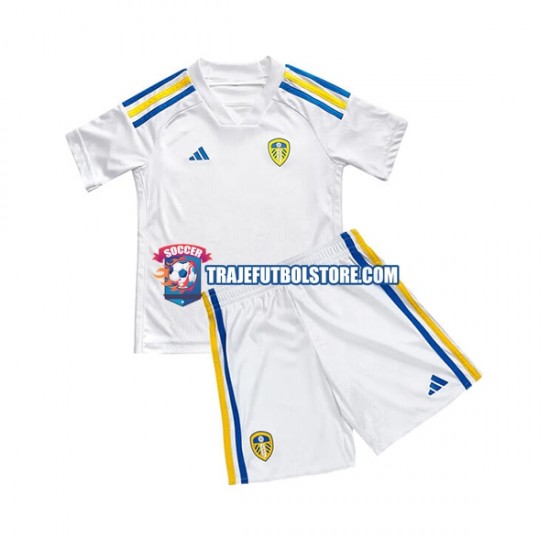 Camiseta 1ª Leeds United Niño 2023-2024 Manga Corta
