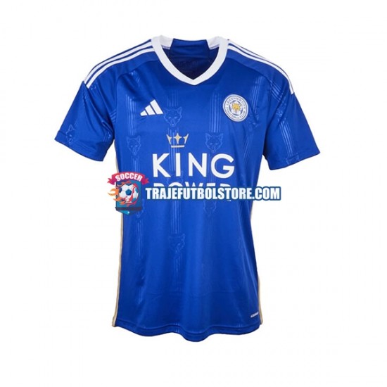 Camiseta 1ª Leicester City Hombre 2023-2024 Manga Corta