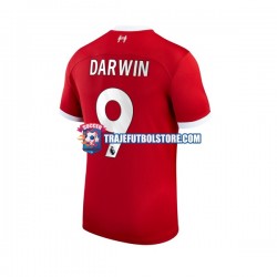 Camiseta 1ª Liverpool Darwin Nunez 9 Hombre 2023-2024 Manga Corta