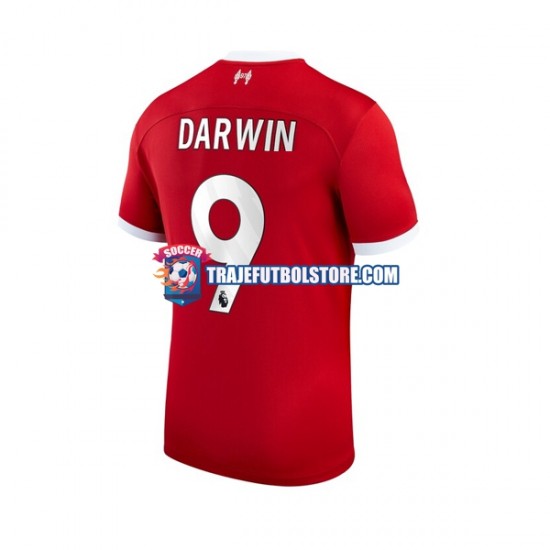 Camiseta 1ª Liverpool Darwin Nunez 9 Hombre 2023-2024 Manga Corta