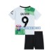 Camiseta 2ª Liverpool Darwin Nunez 9 Niño 2023-2024 Manga Corta