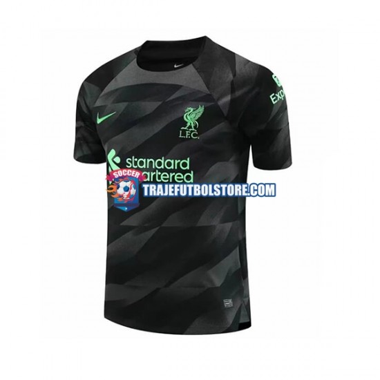 Camiseta 2ª Liverpool Portero Hombre 2023-2024 Manga Corta