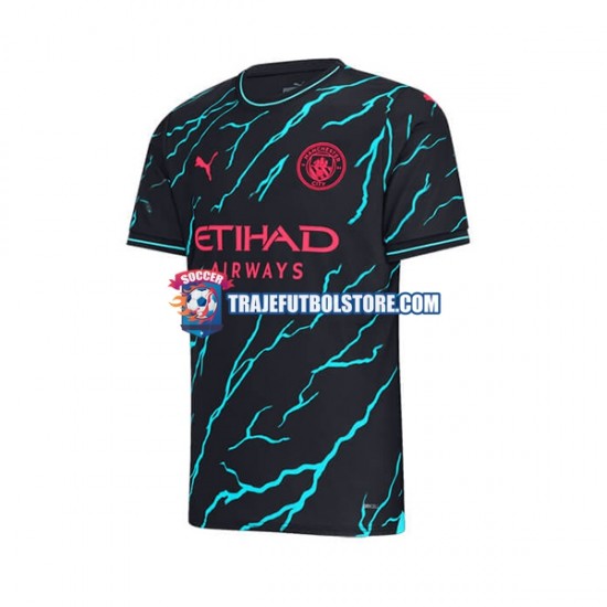 Camiseta 3ª Manchester City Phil Foden 47 Hombre 2023-2024 Manga Corta