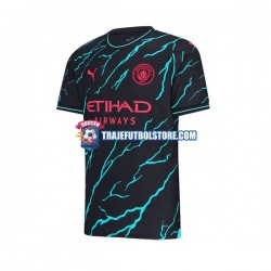 Camiseta 3ª Manchester City Hombre 2023-2024 Manga Corta