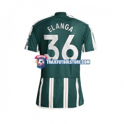 Camiseta 2ª Manchester United Anthony Elanga 36 Hombre 2023-2024 Manga Corta
