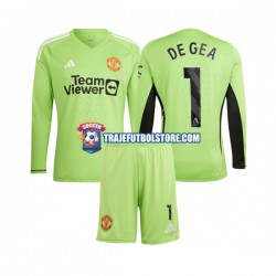 Camiseta 1ª Manchester United De Gea 1 Portero Niño 2023-2024 ML
