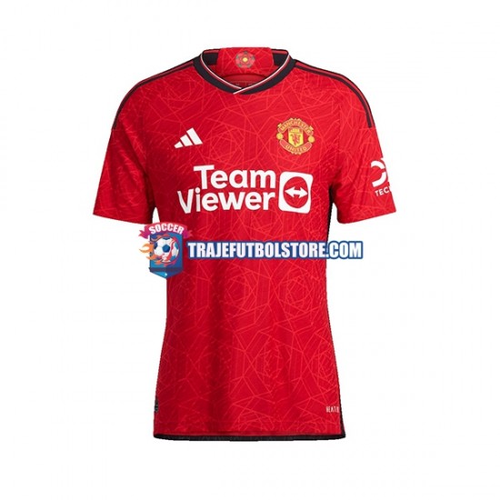 Camiseta 1ª Manchester United Mujer 2023-2024 Manga Corta