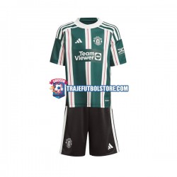Camiseta 2ª Manchester United Niño 2023-2024 Manga Corta