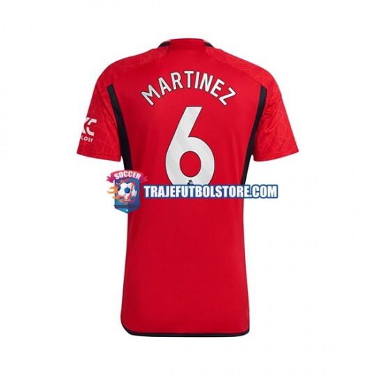 Camiseta 1ª Manchester United Lisandro Martinez 6 Hombre 2023-2024 Manga Corta