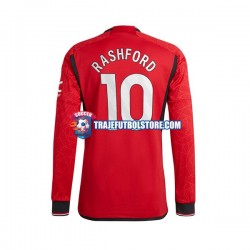 Camiseta 1ª Manchester United Marcus Rashford 10 Hombre 2023-2024 ML