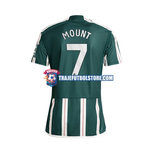 Camiseta 2ª Manchester United Mount 7 Hombre 2023-2024 Manga Corta
