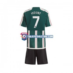 Camiseta 2ª Manchester United Mount 7 Niño 2023-2024 Manga Corta