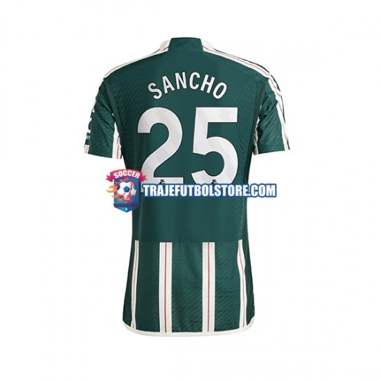 Camiseta 2ª Manchester United Sancho 25 Hombre 2023-2024 Manga Corta