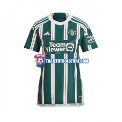 Camiseta 2ª Manchester United Mujer 2023-2024 Manga Corta