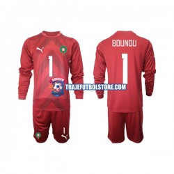 Camiseta 1ª Marruecos Yassine Bounou 1 Portero Niño 2022 ML