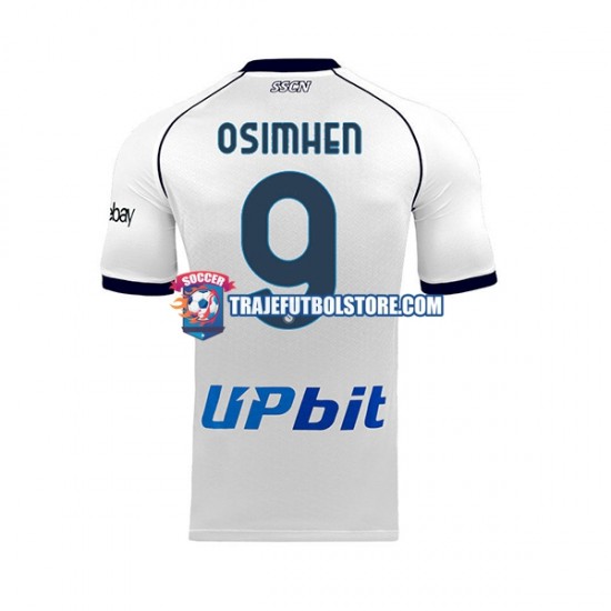 Camiseta 2ª Napoli OSIMHEN 9 Hombre 2023-2024 Manga Corta