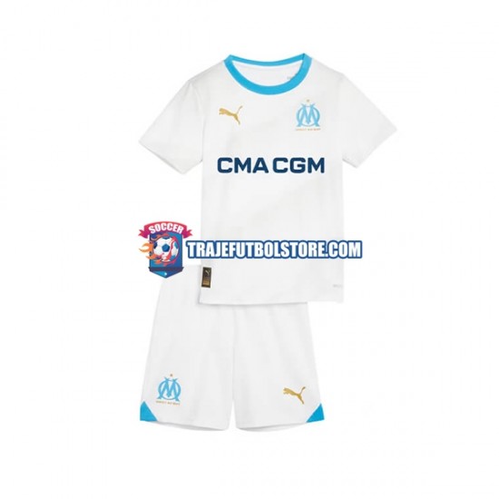 Camiseta 1ª Olympique de Marsella Niño 2023-2024 Manga Corta