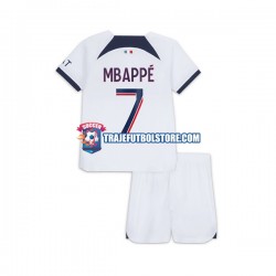 Camiseta 2ª Paris Saint-Germain Mbappé Kylian 7 Niño 2023-2024 Manga Corta