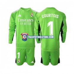 Camiseta 1ª Real Madrid Thibaut Courtois 1 Portero Niño 2023-2024 ML