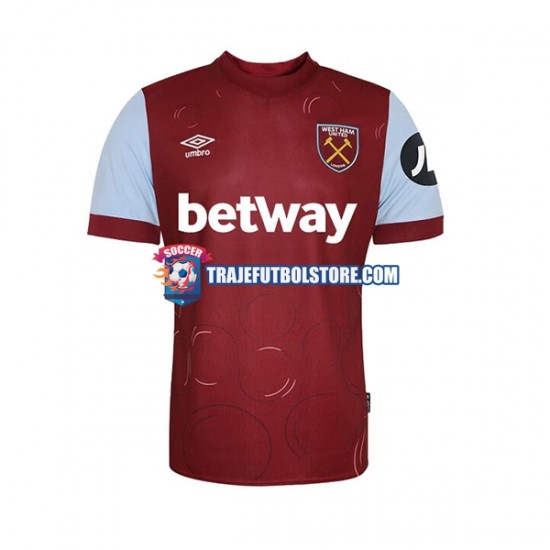 Camiseta 1ª West Ham United Hombre 2023-2024 Manga Corta