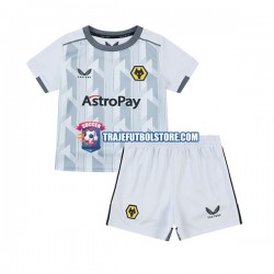 Camiseta 3ª Wolverhampton Wanderers Niño 2023-2024 Manga Corta