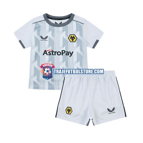 Camiseta 3ª Wolverhampton Wanderers Niño 2023-2024 Manga Corta
