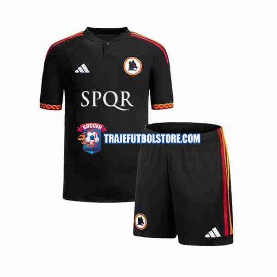 Camiseta 3ª AS Roma Niño 2023-2024 Manga Corta