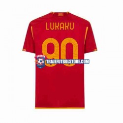 Camiseta 1ª AS Roma Romelu Lukaku 90 Hombre 2023-2024 Manga Corta