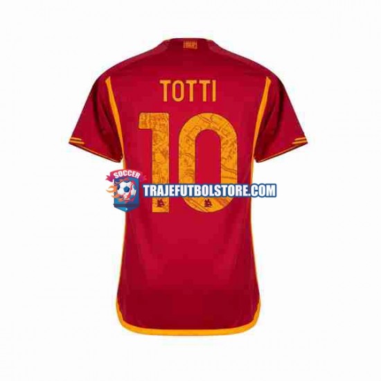 Camiseta 1ª AS Roma Totti 10 Hombre 2023-2024 Manga Corta