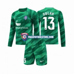 Camiseta 2ª Atlético Madrid Jan Oblak 13 Portero Niño 2023-2024 ML