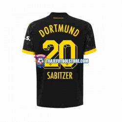 Camiseta 2ª Borussia Dortmund Marcel Sabitzer 20 Hombre 2023-2024 Manga Corta