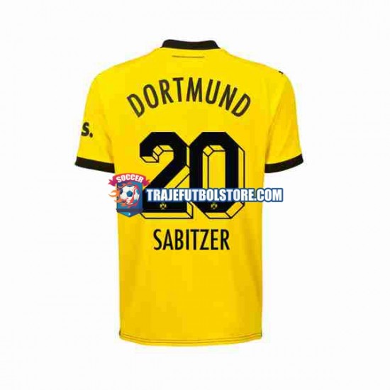 Camiseta 1ª Borussia Dortmund Marcel Sabitzer 20 Hombre 2023-2024 Manga Corta