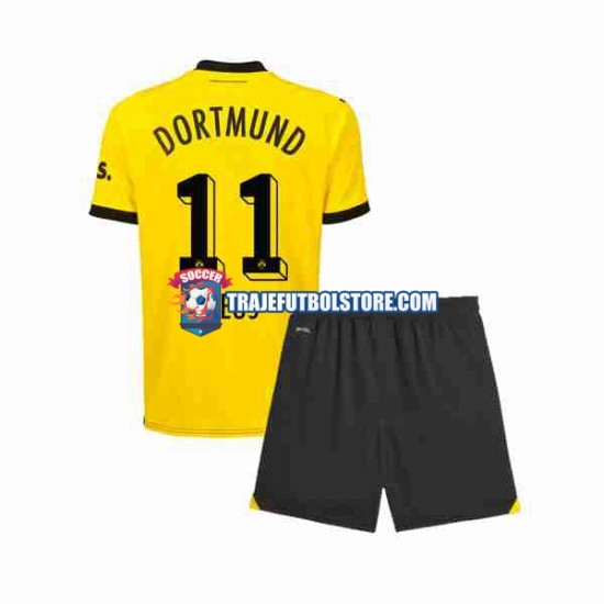 Camiseta 1ª Borussia Dortmund Marco Reus 11 Niño 2023-2024 Manga Corta