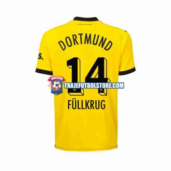 Camiseta 1ª Borussia Dortmund Niclas Fullkrug 14 Hombre 2023-2024 Manga Corta