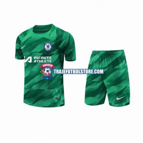 Camiseta 3ª Chelsea Portero Niño 2023-2024 Manga Corta